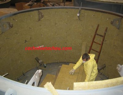 rockwool fıber blanket employee photograph
